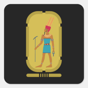 Amun God of the Air Square Sticker