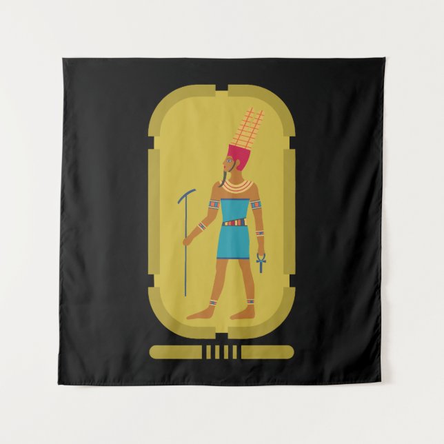 Amun God of the Air Tapestry Wandteppich (Vorderseite)