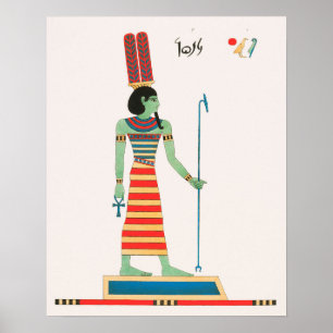 Amun Illustration von Pantheon Ägyptien Poster