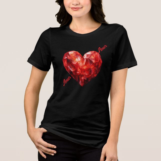 Amur amor Tri-Blend shirt (Vorderseite)