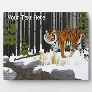 Amur (sibirisch) Tiger Fotoplatte