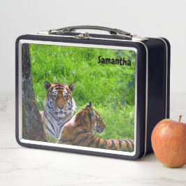 Amur Tiger Metal Lunchbox