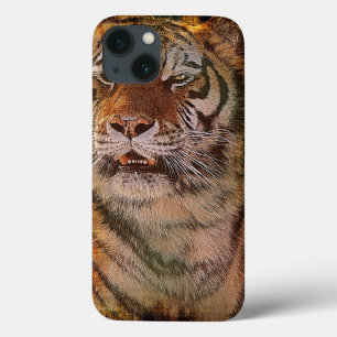 Amur Tiger Portrait Big Cat Coque de la faune