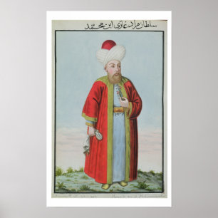 Amurath (Murad) (1404-51) Sultan II 1421-51, von Poster