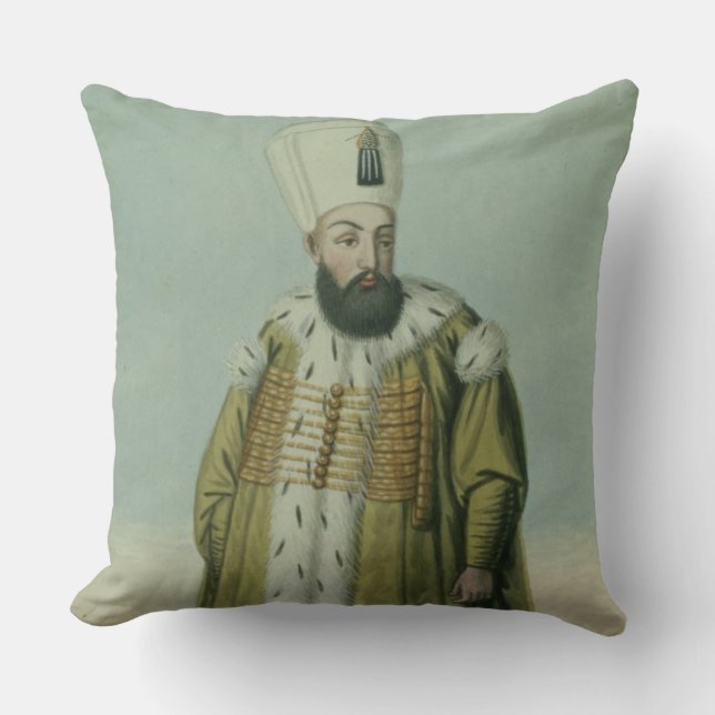 Amurath (Murad) (1546-95) Sultan III 1574-95, von Kissen (Vorderseite)