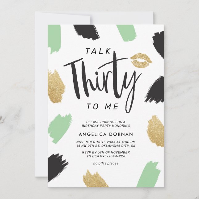 Amusant 30e anniversaire fêté Invitation (Devant)