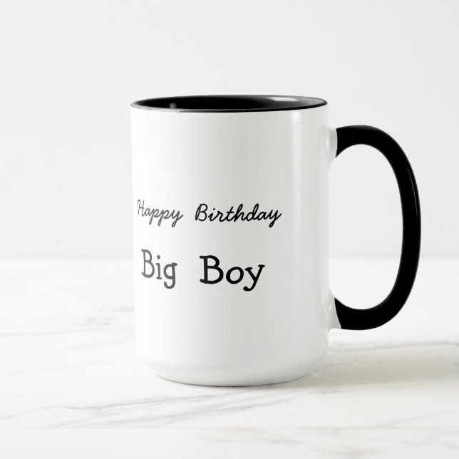 Amusant 40 Joyeux anniversaire Big Boy Gift Mug (Droite)