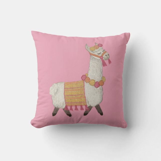 Amusant Alpaca chambre enfants lumineux coussin (Recto)