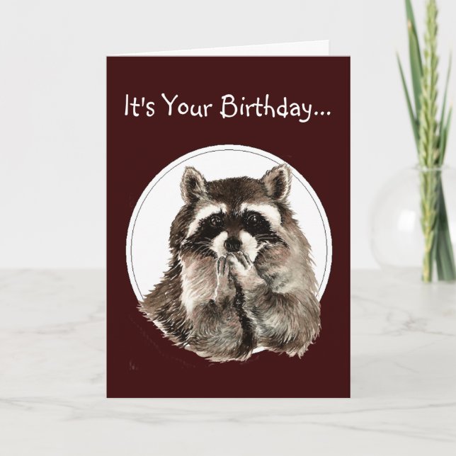 Amusant Ancien Plus Sage Carte Anniversaire Cute R (Devant)