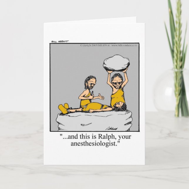 Amusant Anesthésiste Obtenez Bonne Carte ! (Devant)