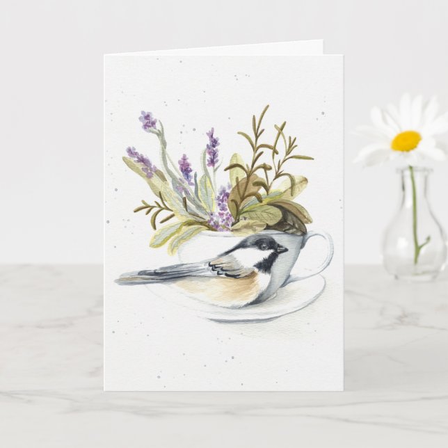 Amusant Au-Dessus De La Colline Carte D'Anniversai (Petite plante)
