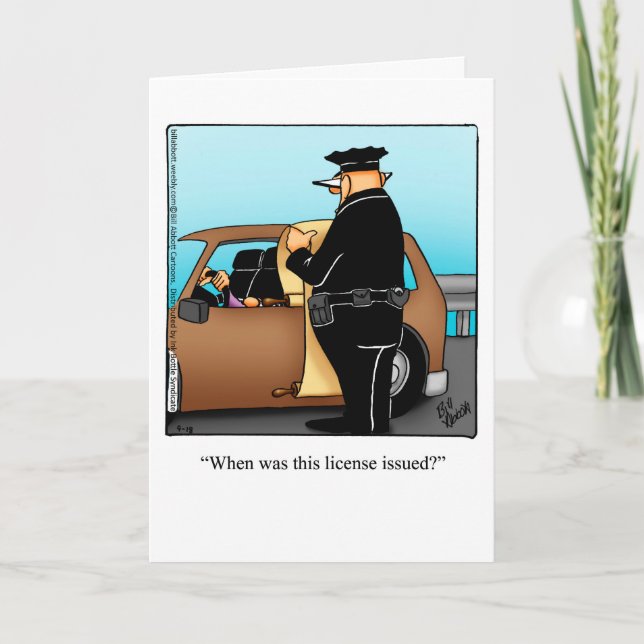 Amusant Au-Dessus De L'Humour Hill Carte Anniversa (Devant)