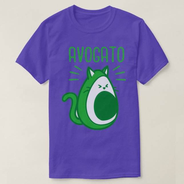 Amusant Avocado chat classique TShirt (Design devant)