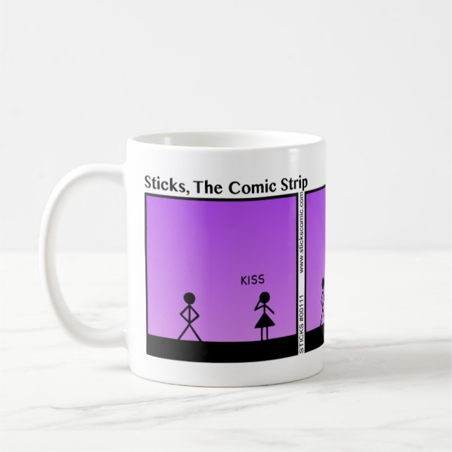 Amusant Blow a Kiss Stickman Mug - 111 (Gauche)