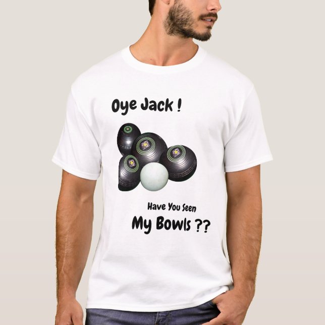Amusant Bowls De Pelouse Manquants, Tshirt (Devant)
