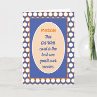 Amusant ! Carte de bien-être humoristique personna