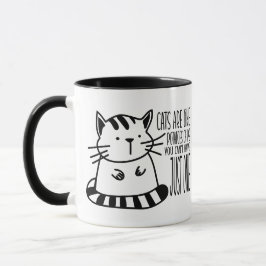 Amusant chat pun café Mug, Amoureux des chats Mug 
