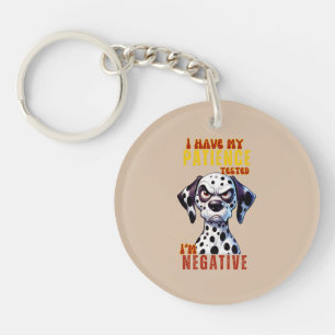 Amusant chien Porte - clé & Lanyard - 'Patience Te