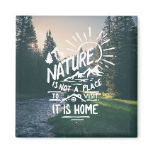 Amusant Citation de la nature Aimant frigo
