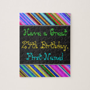Amusant, coloré, Whimsical 24th Birthday Puzzle