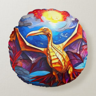 Amusant Cute Mosaic Dinosaures ensemble coussin co