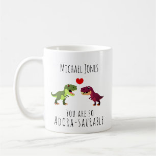 Amusant Dinosaur Pun Valentines Jour Mug Pour Lui