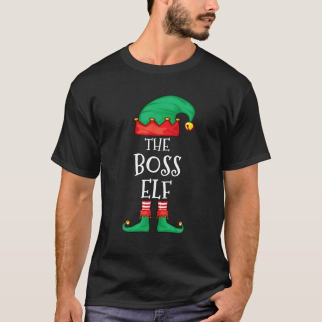Amusant Elf Famille Noël Le Boss Elf Sweat Me (Devant)