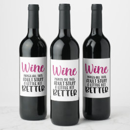 Amusant Étiquette de vin adulte