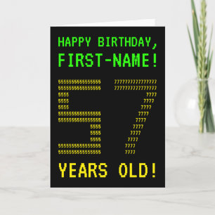 Amusant, Geeky, Nerdy "57 ANS !" Carte d'anniversa