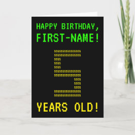 Amusant, Geeky, Nerdy "5 ANS !" Carte d'anniversai