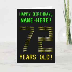 Amusant, Geeky, Nerdy "72 ANS !" Carte d'anniversa