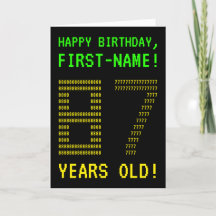 Amusant, Geeky, Nerdy "87 ANS !" Carte d'anniversa