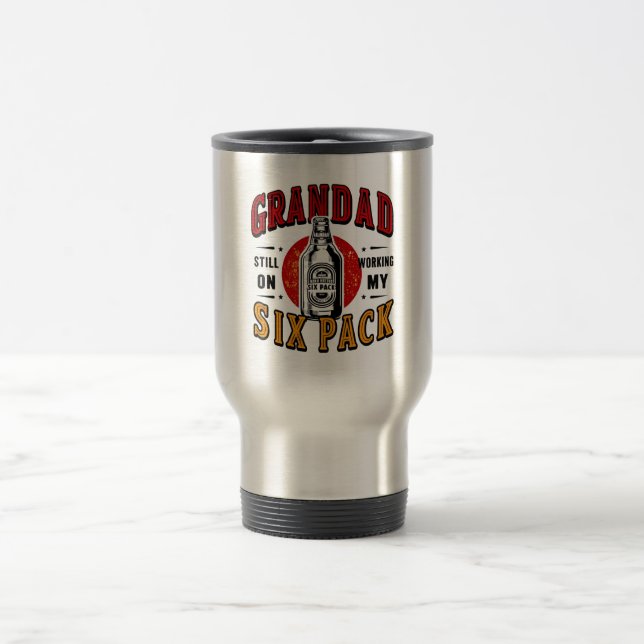 Amusant Grand-Père Six Pack Mug Commutateur - Fête (Centre)