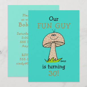 Amusant Guy Homme ou garçon Invitation de fête d'a
