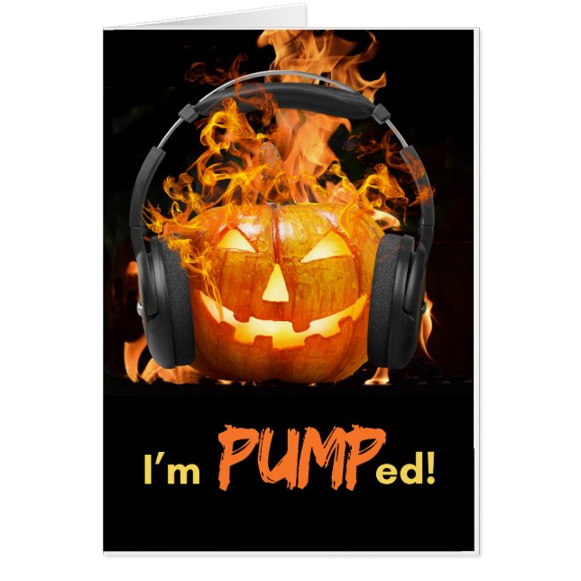 Amusant Halloween Je suis pompé Jack o'Lantern (Devant)