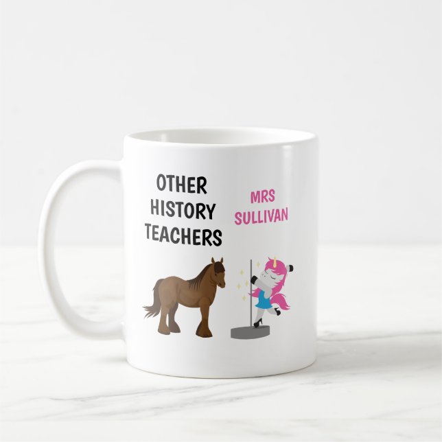 Amusant Histoire personnalisée Enseignant Mug Cade (Gauche)