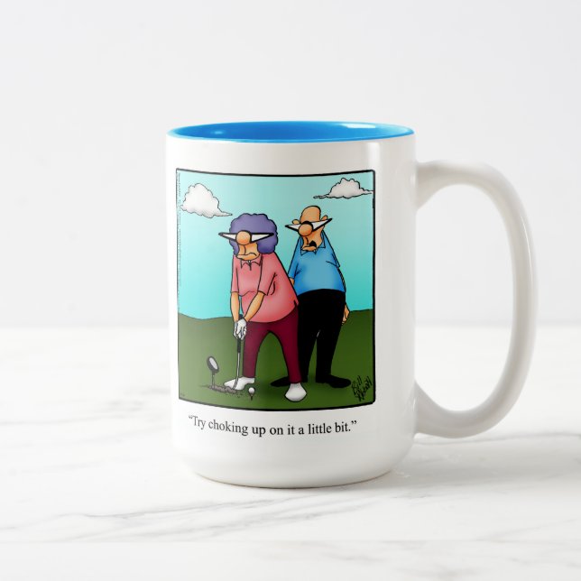 Amusant Humour de golf Mug (Droit)
