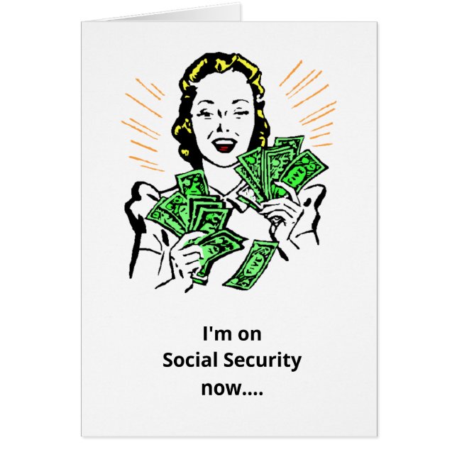 Amusant humour de retraite de la sécurité sociale  (Devant)