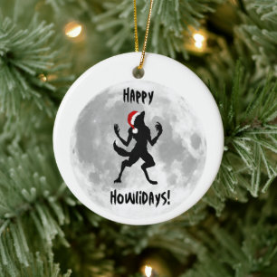 Amusant Joyeux Howlidays Dogman Werewolf Ornement