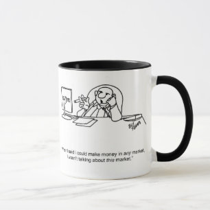 Amusant "Marché Stock", un cadeau de Mug Business