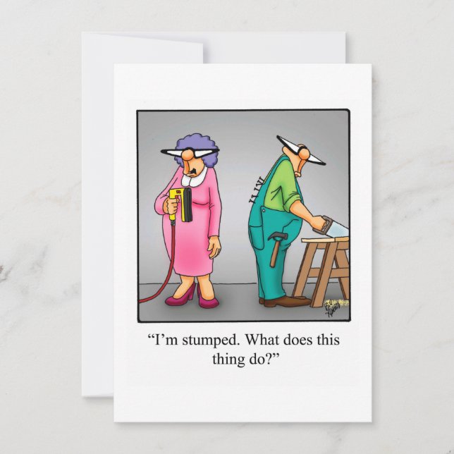 Amusant Mariage Anniversaire Invitations (Devant)