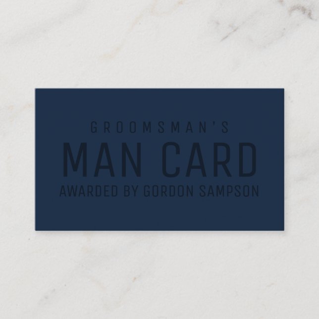 Amusant Marine Mariage Groomsman Proposition Carte (Devant)
