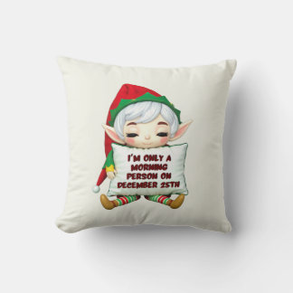 Amusant Oreiller Elfe de Noël - Décor de Noël