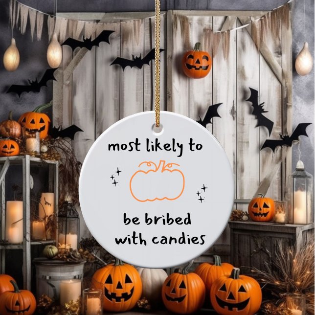 Amusant ornement en céramique Halloween (Créateur téléchargé)