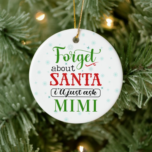 Amusant Oublier MIMI Grand-mère Noël Ornement (Arbre)