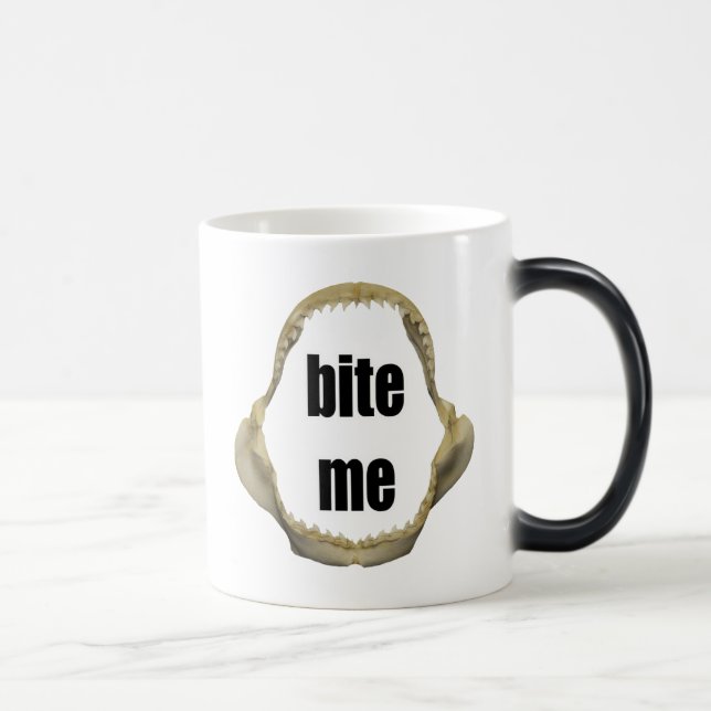 Amusant Pêche Mug Pêche Humour Pêche Bite Me (Droite)