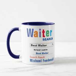 Amusant personnalisé meilleur serveur Mug