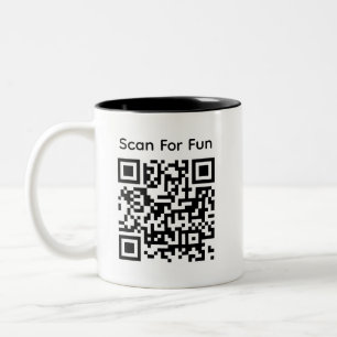Amusant QR Code tasse png, enveloppement de Mug Sa