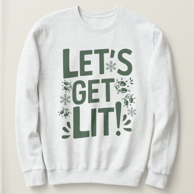 Amusant Sweatshirt de Noël pour adultes (Design devant)