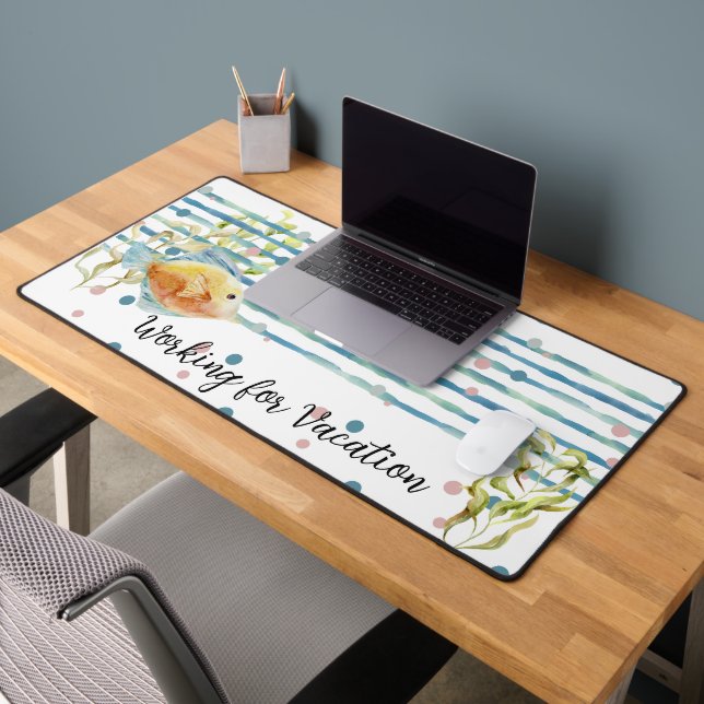 Amusant "Travailler pour les vacances", Poisson aq (Bureau 2)